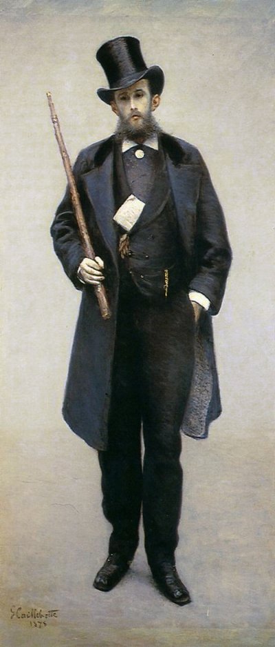 Portrait of Paul Hugot by Gustave Caillebotte